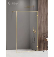 Душевое ограждение NEW TRENDY AVEXA GOLD SHINE 70x200 золото
