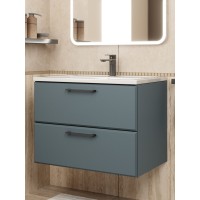 Тумба под раковину Uperwood Foster NEW 70 см, подвесная, серый графит