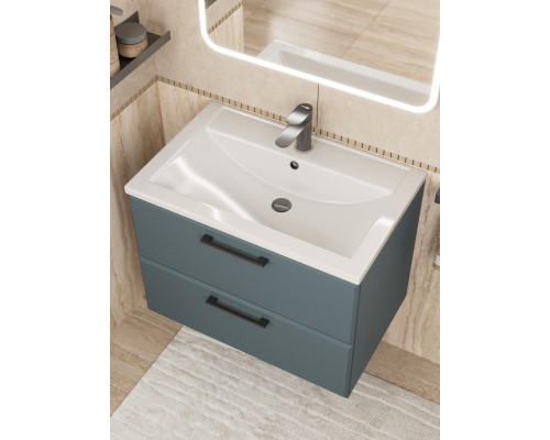 Тумба под раковину Uperwood Foster NEW 70 см, подвесная, серый графит