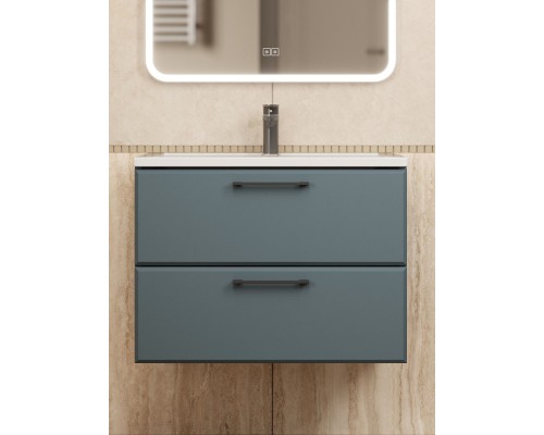 Тумба под раковину Uperwood Foster NEW 70 см, подвесная, серый графит