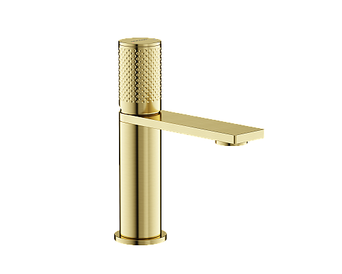 Смеситель для раковины SANCOS Nexus, брашированное золото, PVD покрытие, SC9011BG