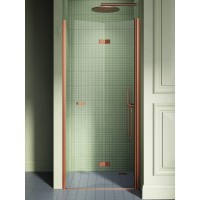 Дверь в нишу NEW TRENDY NEW SOLEO COPPER BRUSHED R 120x195 брашированная медь