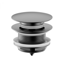 Донный клапан для ванны 1 1/2 Wonzon&Woghand, Темный графит WW-SS105-BGM