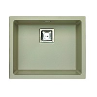 Кухонная мойка Alveus Quadrix 50 Granital 1108035 бежевая в комплекте с сифоном