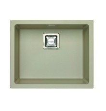 Кухонная мойка Alveus Quadrix 50 Granital 1108035 бежевая в комплекте с сифоном