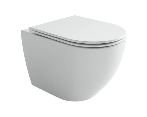 Унитаз подвесной Ceramicanova Амато (Amato), торнадо, 54x36x37, белый