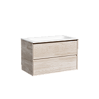 Тумба подвесная SANCOS Marmi 2.0 790х445х520 c двумя ящиками , дуб галифакс MR2.080EG