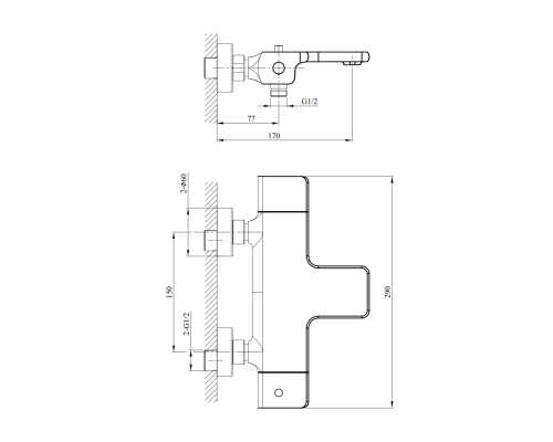 Смеситель для ванны ALTROBAGNO Ламберто (Lamberto) 0224 GM