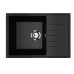 Кухонная мойка из искусственного камня Uperwood ECON UPD-506-004, черная матовая