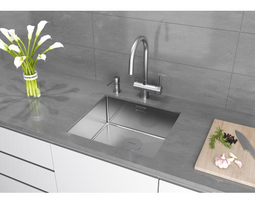 Кухонная мойка Paulmark Marx 44 PM214844-BS Брашированная сталь