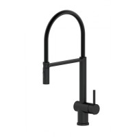 Смеситель для кухни с гибким изливом Wonzon&Woghand, Черный матовый