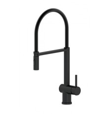 Смеситель для кухни с гибким изливом Wonzon&Woghand, Черный матовый