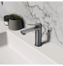 Смеситель для раковины Vincea Arco, вороненая сталь