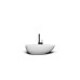 Раковина-чаша из искусственного камня накладная Flere Boat 59x34,5x15 (белый глянец)