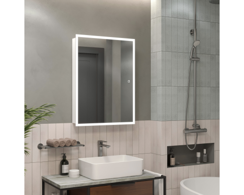 Зеркало-шкаф Reflection Cube LED 600х800 RF2211CB
