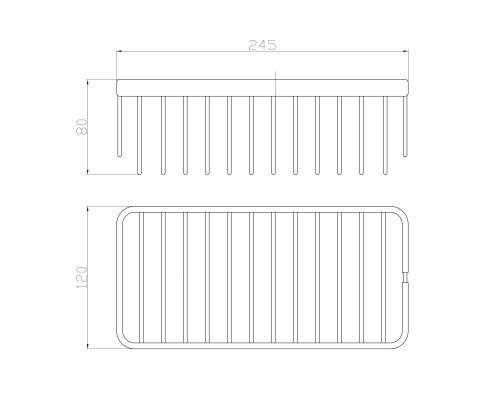Полка для ванной Wonzon&Woghand, Хром