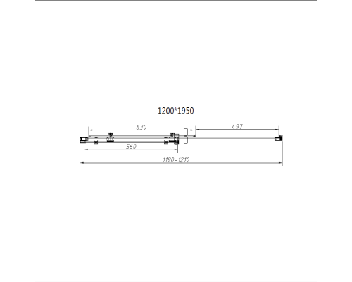 Душевая дверь Vincea Como-N VDS-4CN120CL, 1200, хром, стекло прозрачное