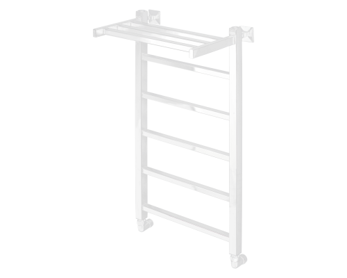 Полотенцесушитель водяной Comfysan Marte-K W-6 80/40 с полкой, белый