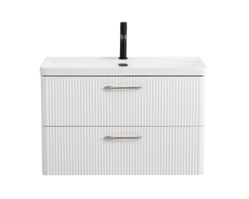 Тумба под раковину BelBagno Due 80 DUE-800-2C-SO-BL-P подвесная Bianco Lucido