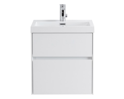 Тумба под раковину BelBagno Pietra Mini 50 PIETRA MINI-500AS-2C-SO-BL подвесная Bianco Lucido