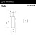 Ершик подвесной WHITECROSS Cubo (брашированное золото)