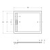 Душевой поддон из искусственного камня Cezares Tray AS 100x80 TRAY-AS-AH-100/80-30-W