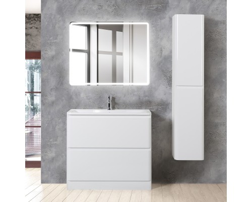 Шкаф пенал BelBagno Albano 32 ALBANO-1600-2A-SC-BL-P подвесной Bianco Lucido