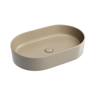 Чаша накладная овальная Ceramica Nova Element 60x38 Капучино Матовый