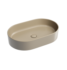 Чаша накладная овальная Ceramica Nova Element 60x38 Капучино Матовый