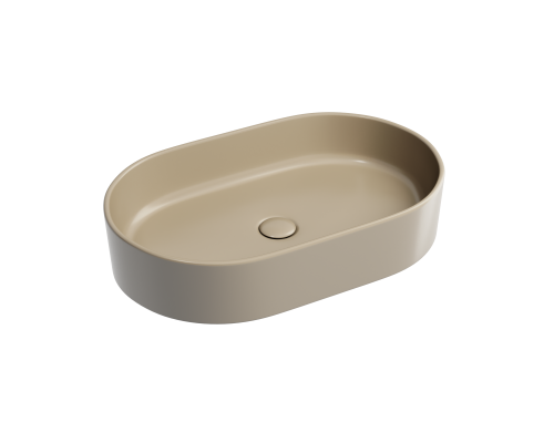 Чаша накладная овальная Ceramica Nova Element 60x38 Капучино Матовый