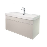 Тумба с раковиной Comforty Мадрид 100M серый шёлк Comforty CF19595BX-100