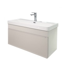 Тумба с раковиной Comforty Мадрид 100M серый шёлк Comforty CF19595BX-100