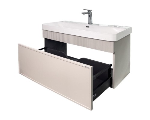 Тумба с раковиной Comforty Мадрид 100M серый шёлк Comforty CF19595BX-100