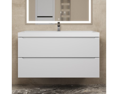 Раковина для ванной 100 см, Uperwood Classic, белая глянцевая