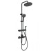 Душевая система с гигиеническим душем и термостатом Wonzon&Woghand, Черный матовый