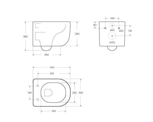 Унитаз BelBagno Soft-Tor BB084CH-TOR подвесной без сиденья