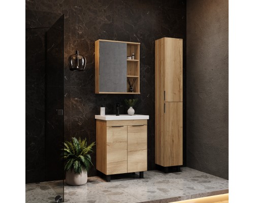 Тумба под раковину Onika Легран 60 напольная, дуб галифакс