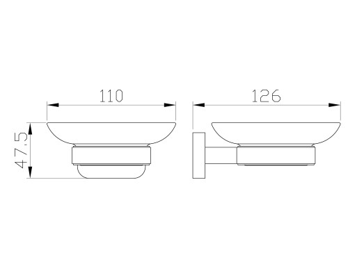 Мыльница с держателем Wonzon&Woghand GRAFFITY, Брашированный никель WW-9322-BN