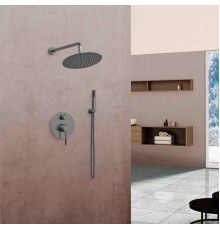 Душевой комплект Vincea Desire VSFW-1D1GM, встраиваемый, 2 режима, вороненая сталь