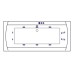 Ванна гидромассажная EXCELLENT Aquaria Lux 180x80 SMART белый