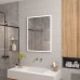 Зеркало Континент Frame 700x1000 с подсветкой Белое с сенсорным выключателем