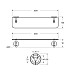 Полка стеклянная подвесная ART&MAX AM-E-2682CSJ-Cr
