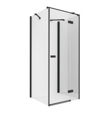 Душевое ограждение NEW TRENDY REFLEXA BLACK R 100x80x200 черный