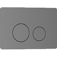 Клавиша смыва Iberica Blanca Inox-O 246x165, вороненая сталь, нержавеющая сталь