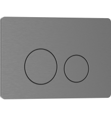 Клавиша смыва Iberica Blanca Inox-O 246x165, вороненая сталь, нержавеющая сталь