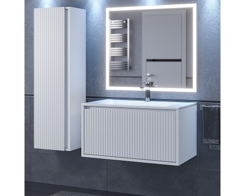 Тумба под раковину 80 см, Uperwood Next Premium, белая, 1 ящик