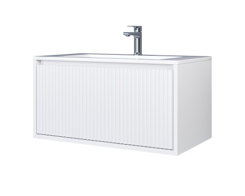 Тумба под раковину 80 см, Uperwood Next Premium, белая, 1 ящик