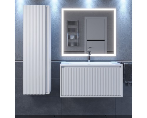 Тумба под раковину 80 см, Uperwood Next Premium, белая, 1 ящик