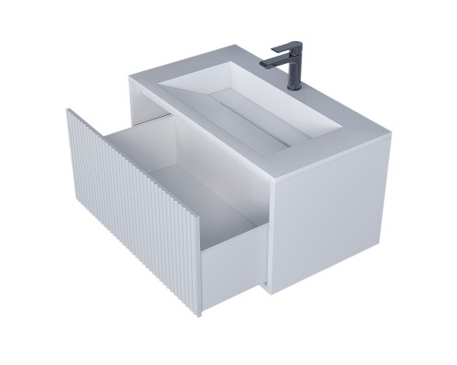Тумба под раковину 80 см, Uperwood Next Premium, белая, 1 ящик