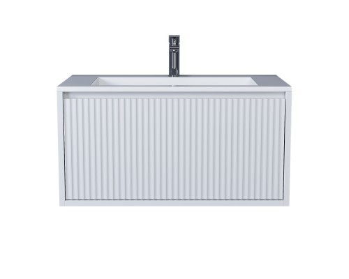 Тумба с раковиной 80 см, Uperwood Next Premium, белая, 1 ящик